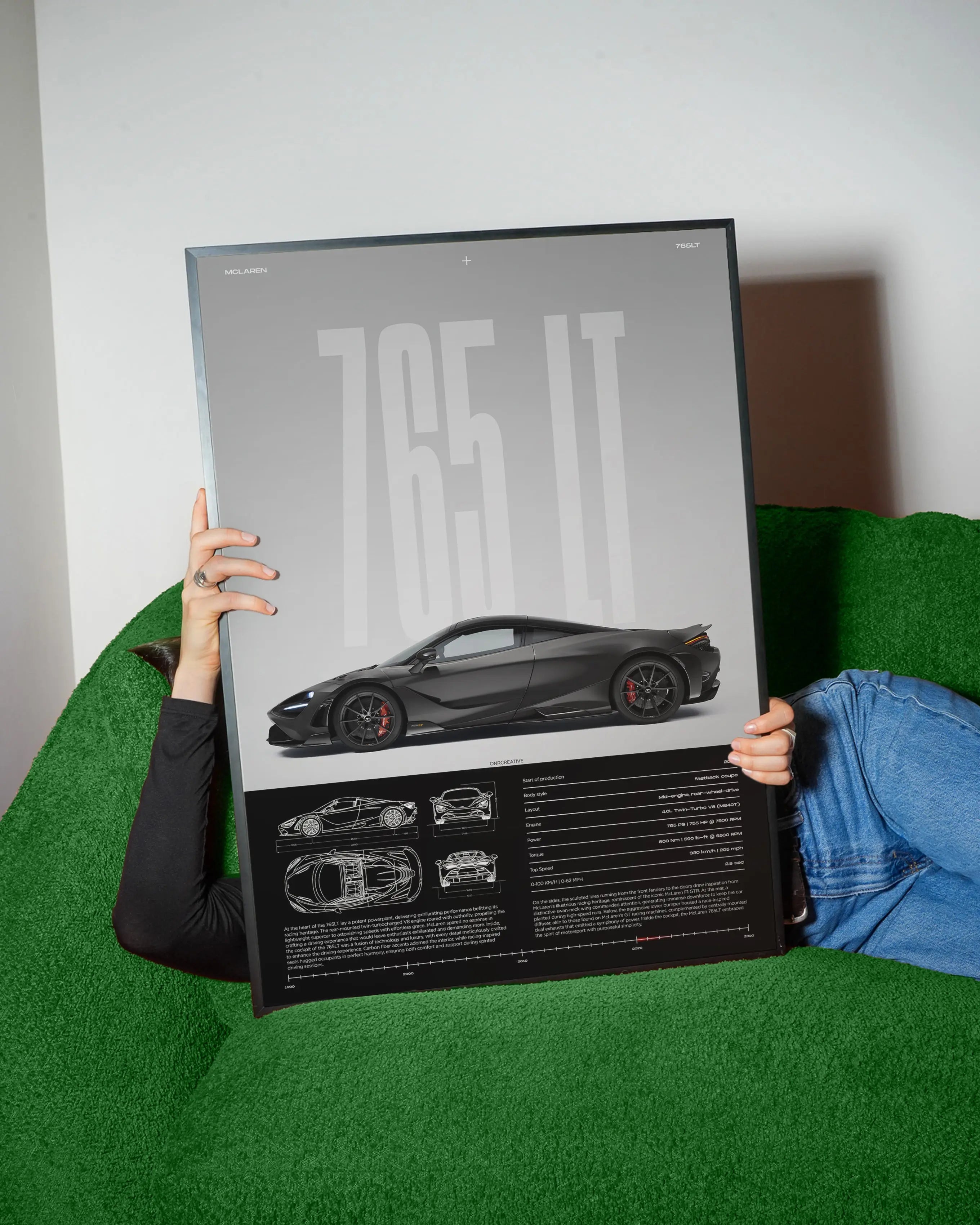 McLaren 765LT Car Poster - image 3