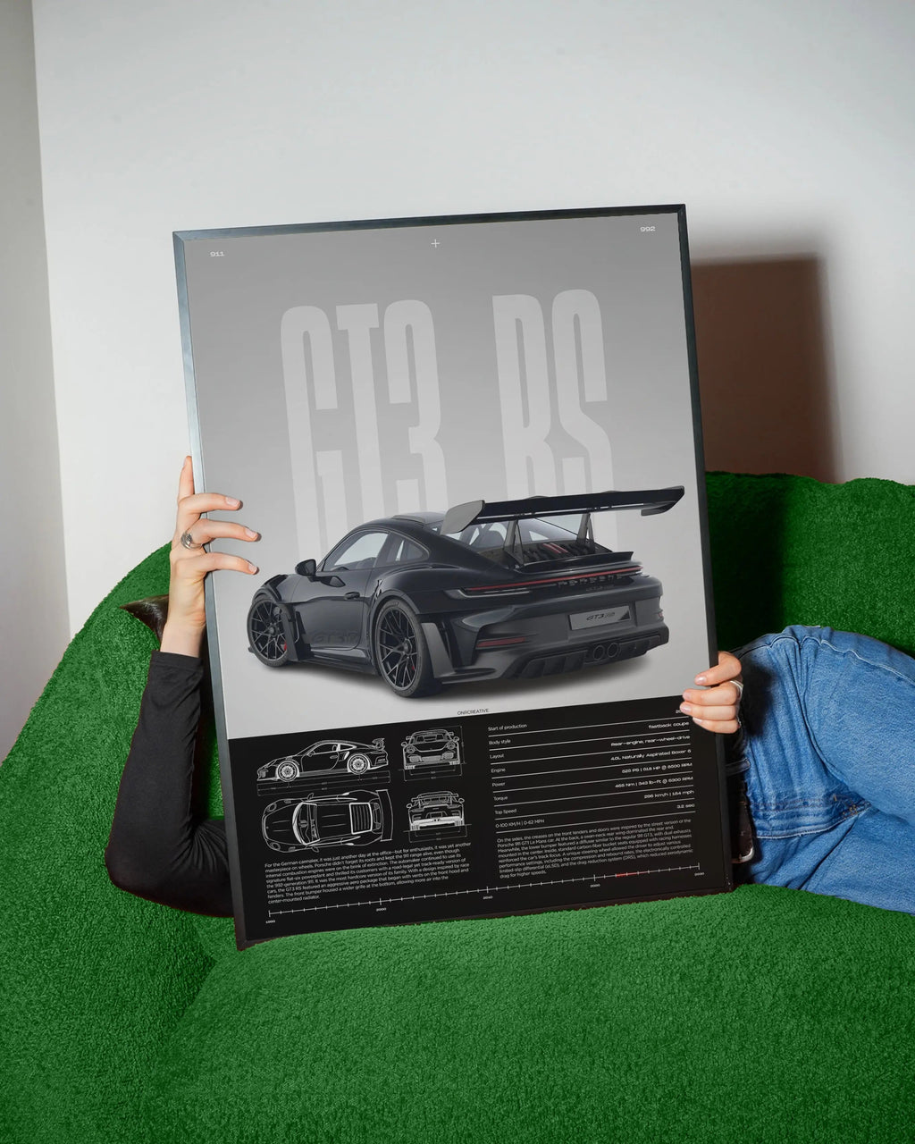 Porsche 911 GT3 RS Car Poster - image 2