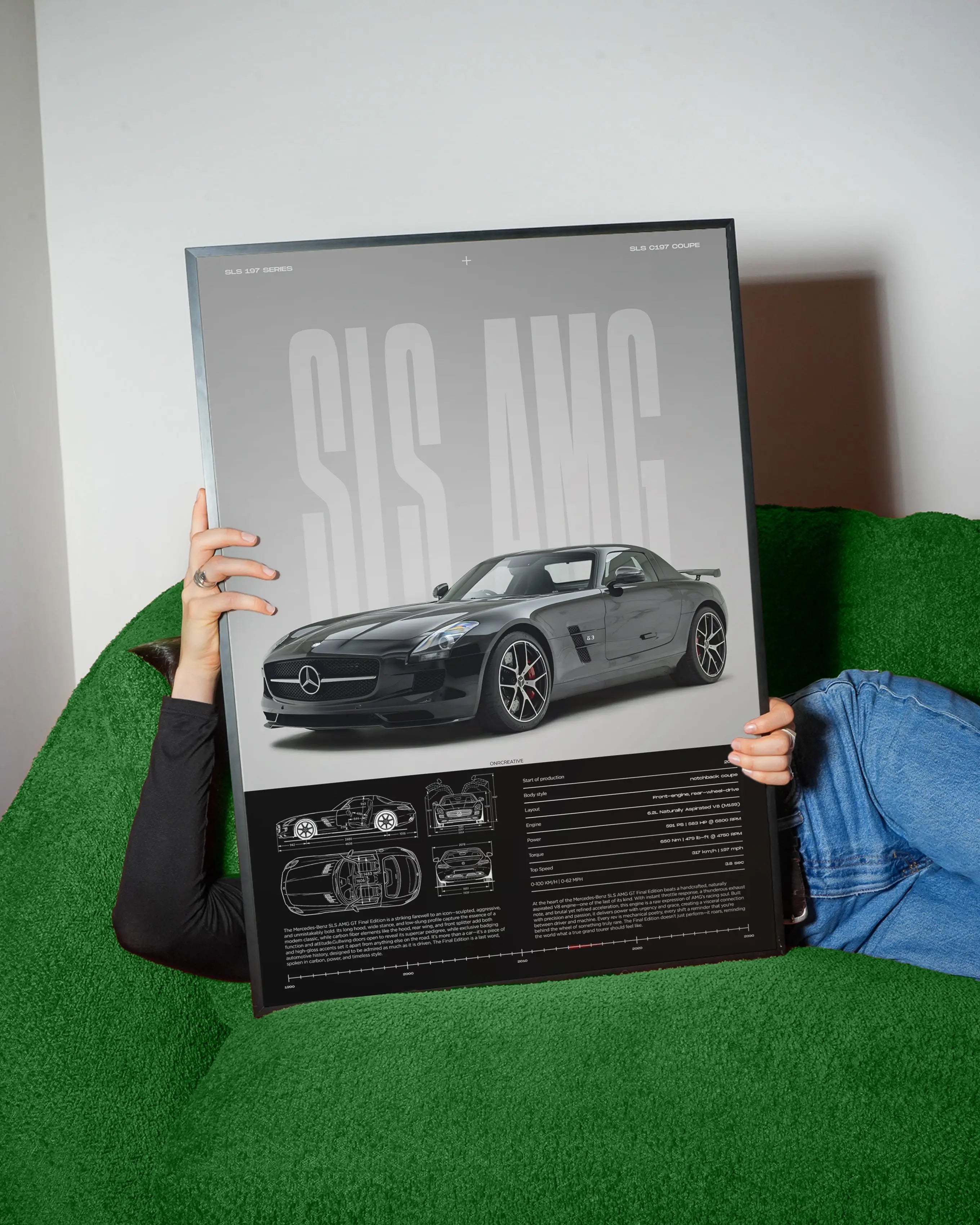 Mercedes-Benz SLS AMG GT Car Poster - image 3