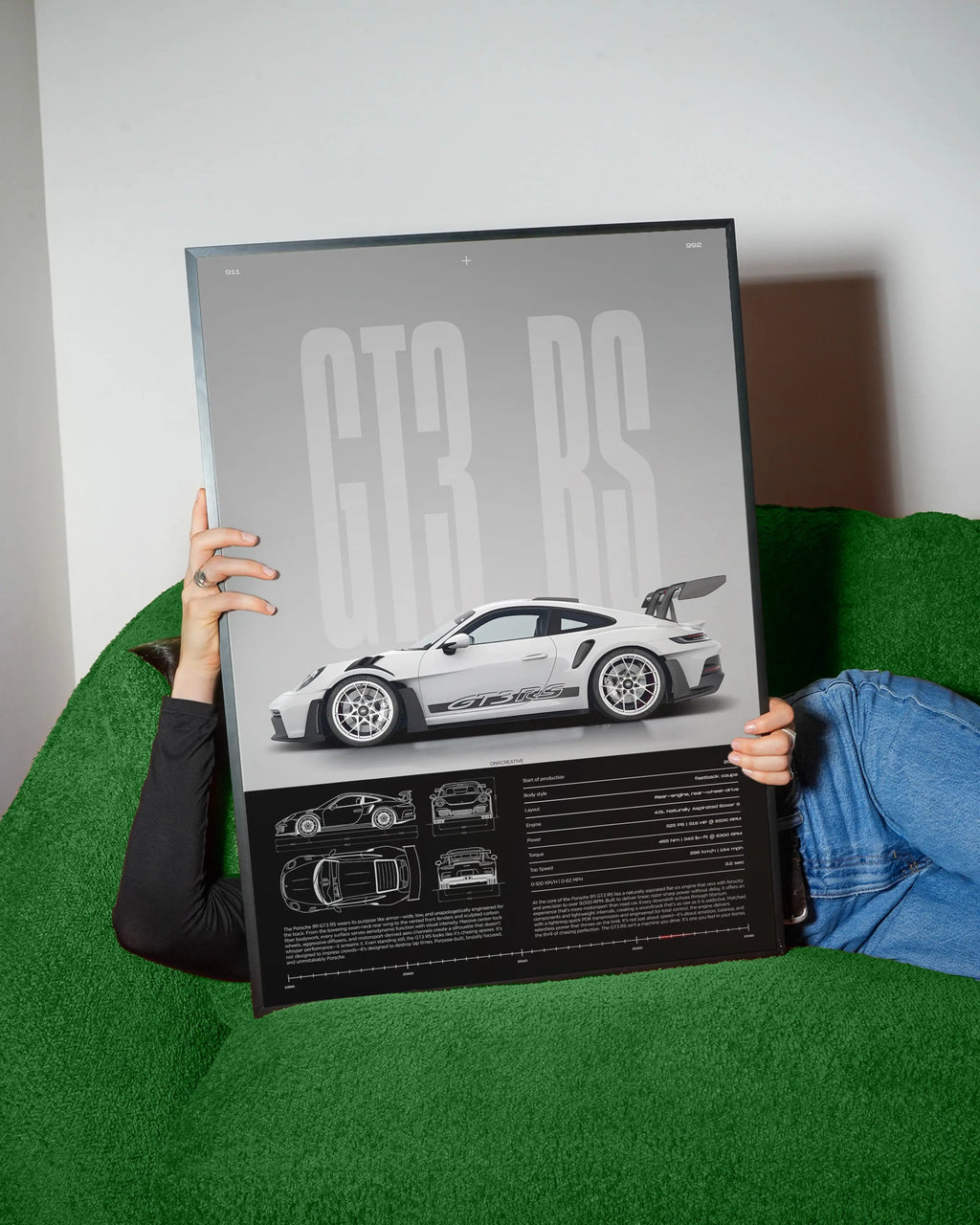 Porsche 911 GT3 RS Car Poster - image 3