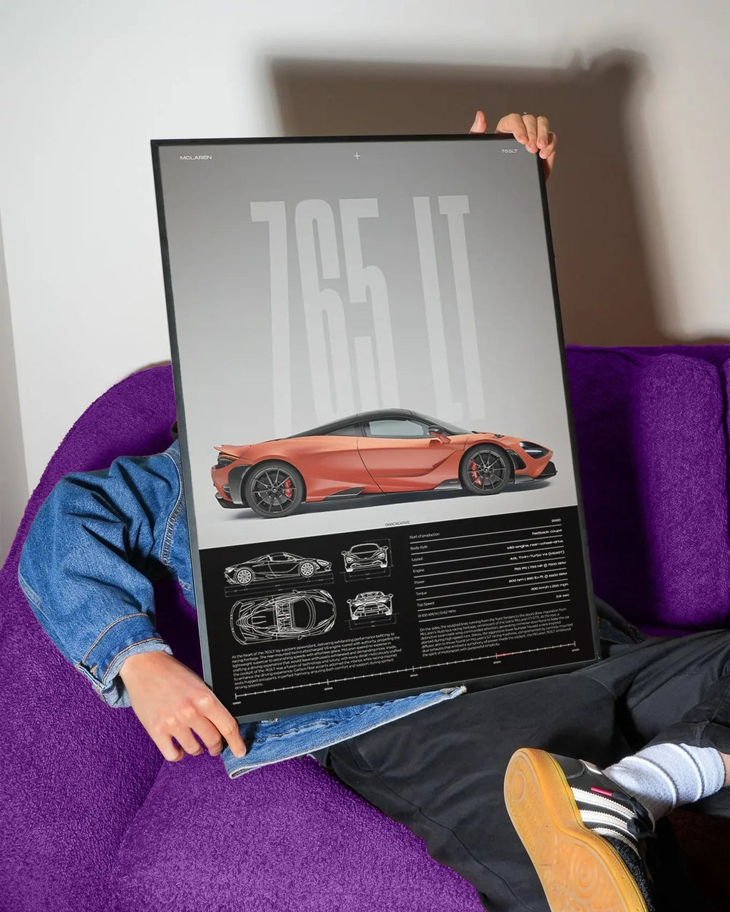 McLaren 765LT Car Poster - image 3