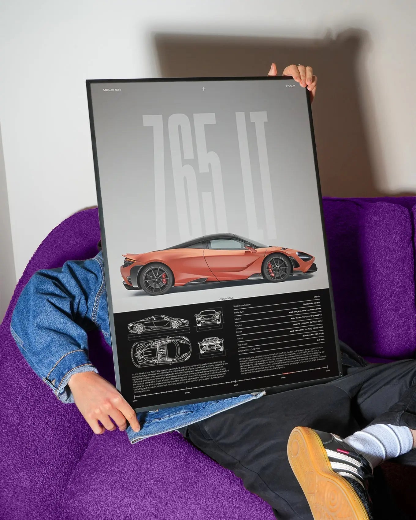 McLaren 765LT Car Poster - image 3