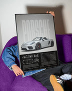 Porsche 718 Boxster Spyder Car Poster - image 3