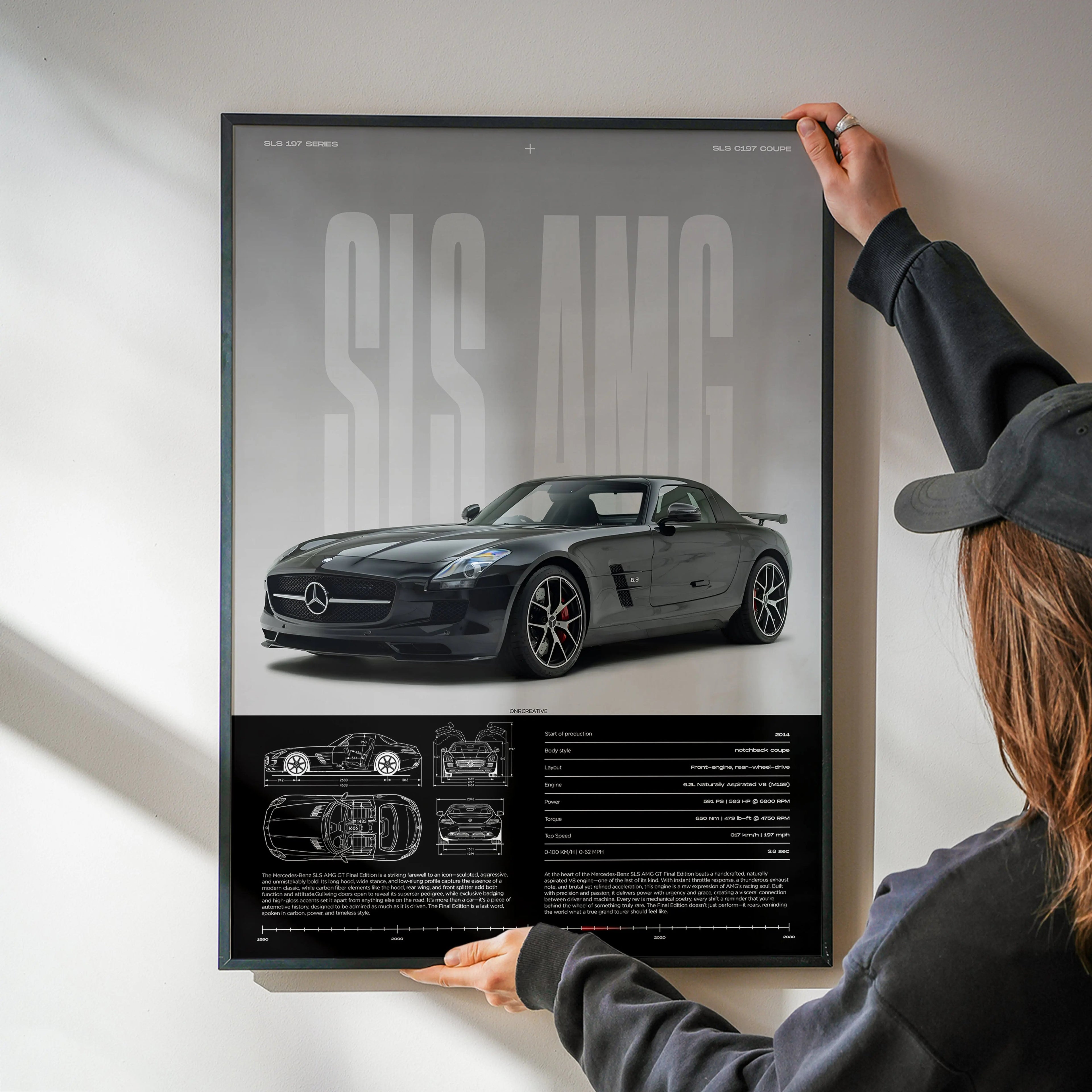 Mercedes-Benz SLS AMG GT Car Poster - image 2