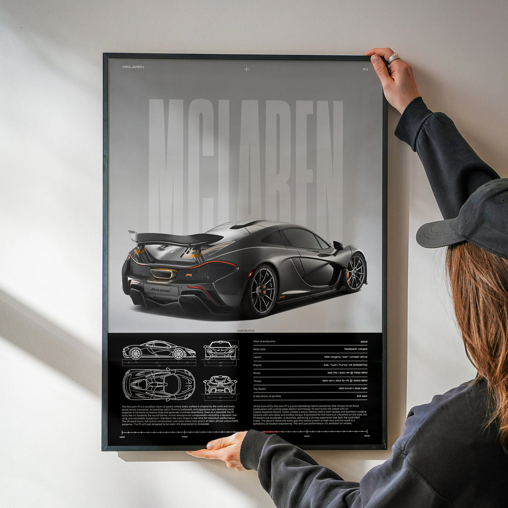 McLaren P1 Car Poster - image 3