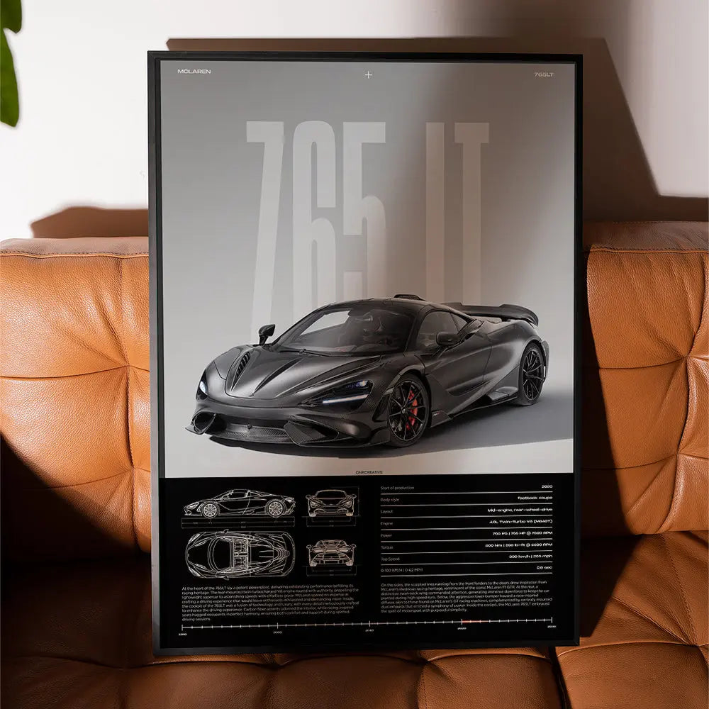 McLaren 765LT Car Poster - image 2