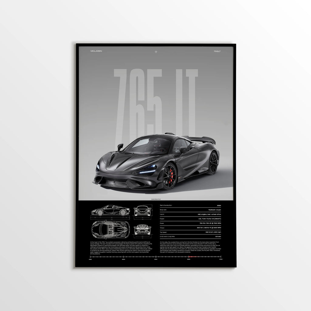 McLaren 765LT Car Poster - image 1