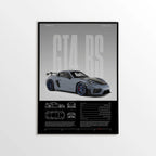 Porsche 718 Cayman GT4 RS Car Poster - image 1