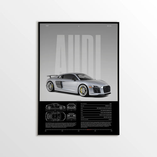 Audi R8 V10 Plus Car Poster - image 1