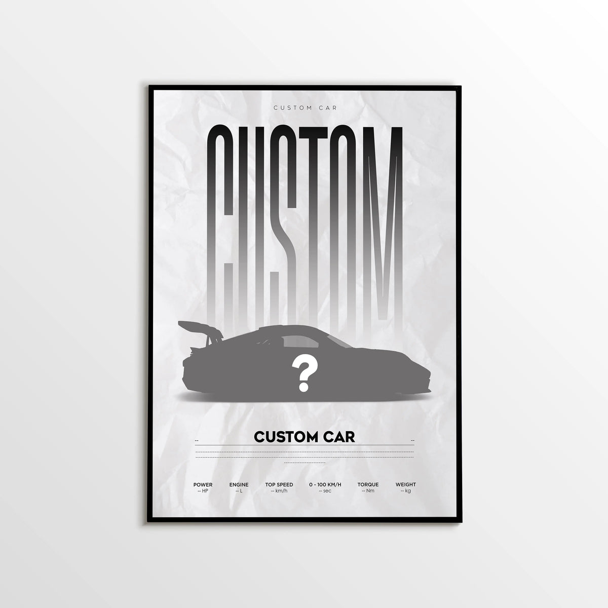 Custom Car Poster – Personalized Automotive Wall Art - image 1