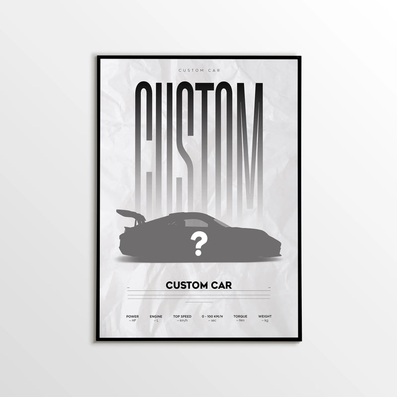 Custom Car Poster – Personalized Automotive Wall Art