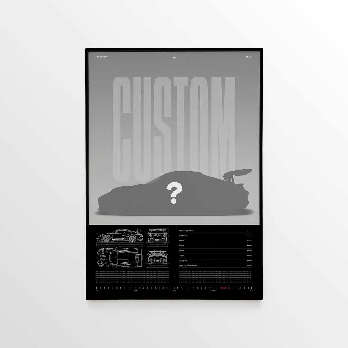 Custom Car Poster – Personalized Automotive Wall Art