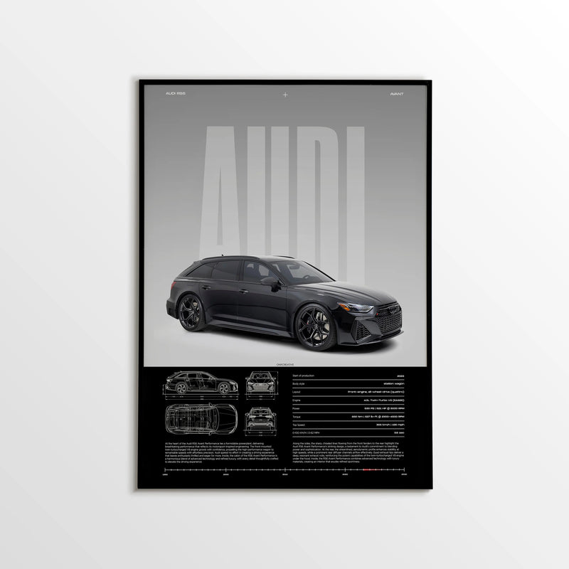 Audi RS6 Avant Car Poster