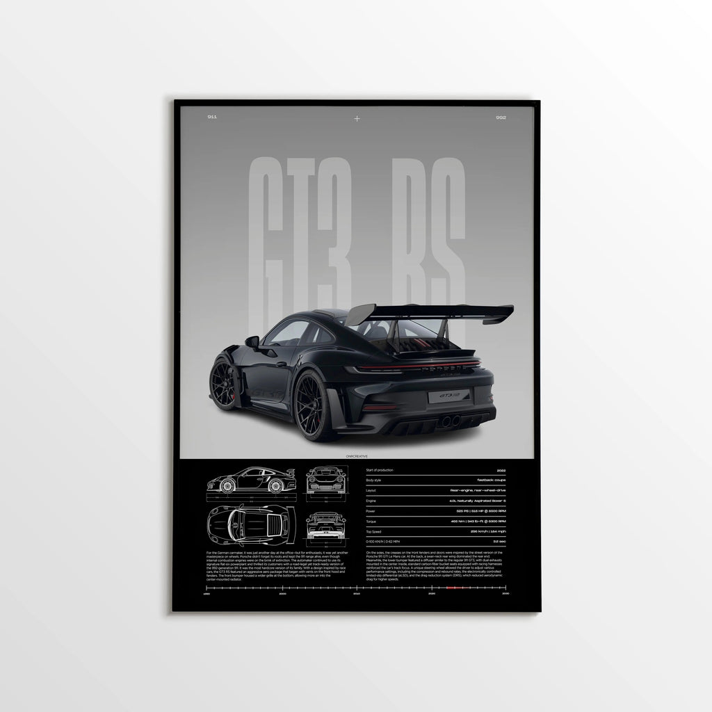 Porsche 911 GT3 RS Car Poster - image 1