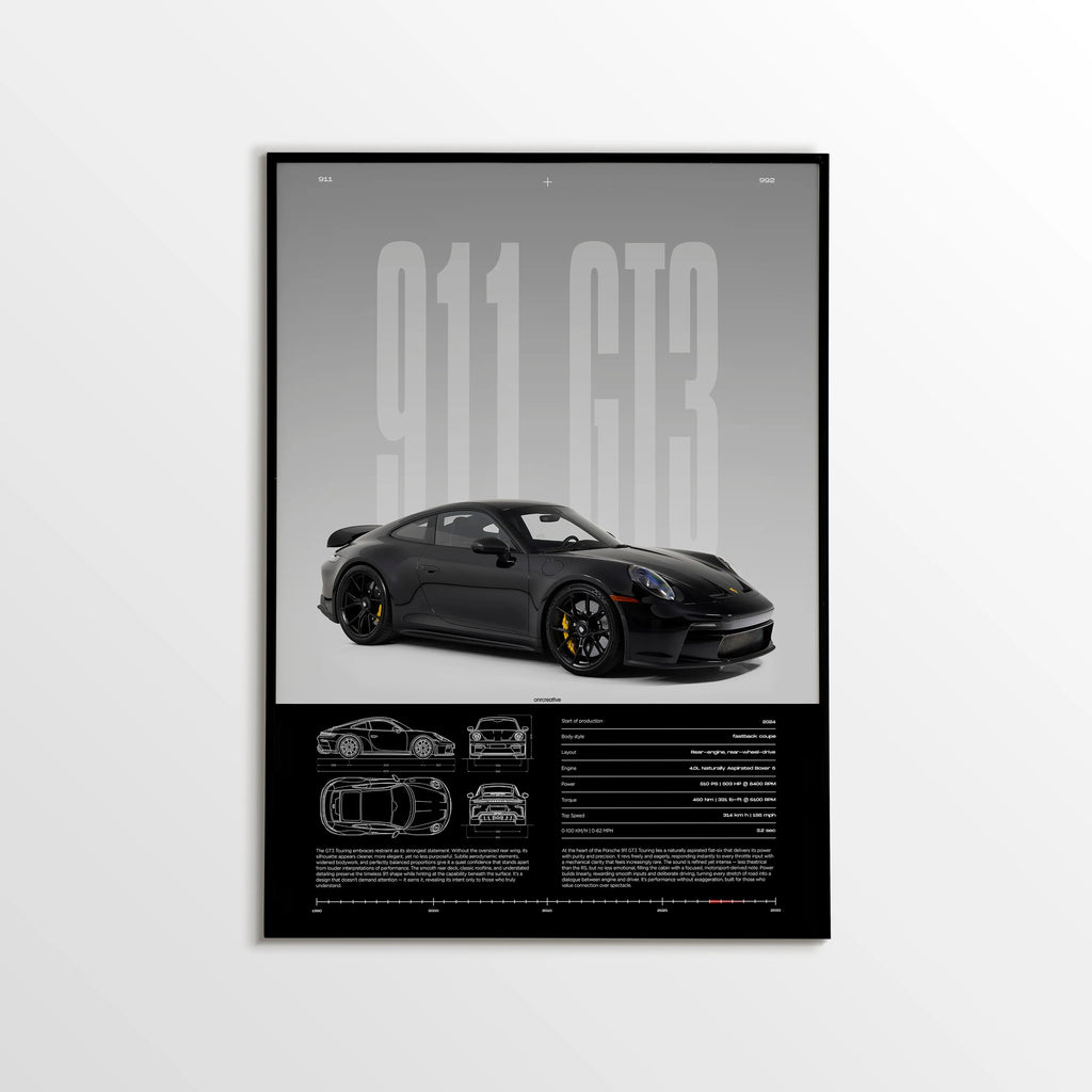 Porsche 911 GT3 Touring 992 Car Poster - image 1