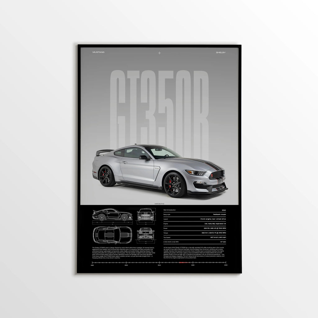 Ford Mustang Shelby GT350R Car Poster - image 1