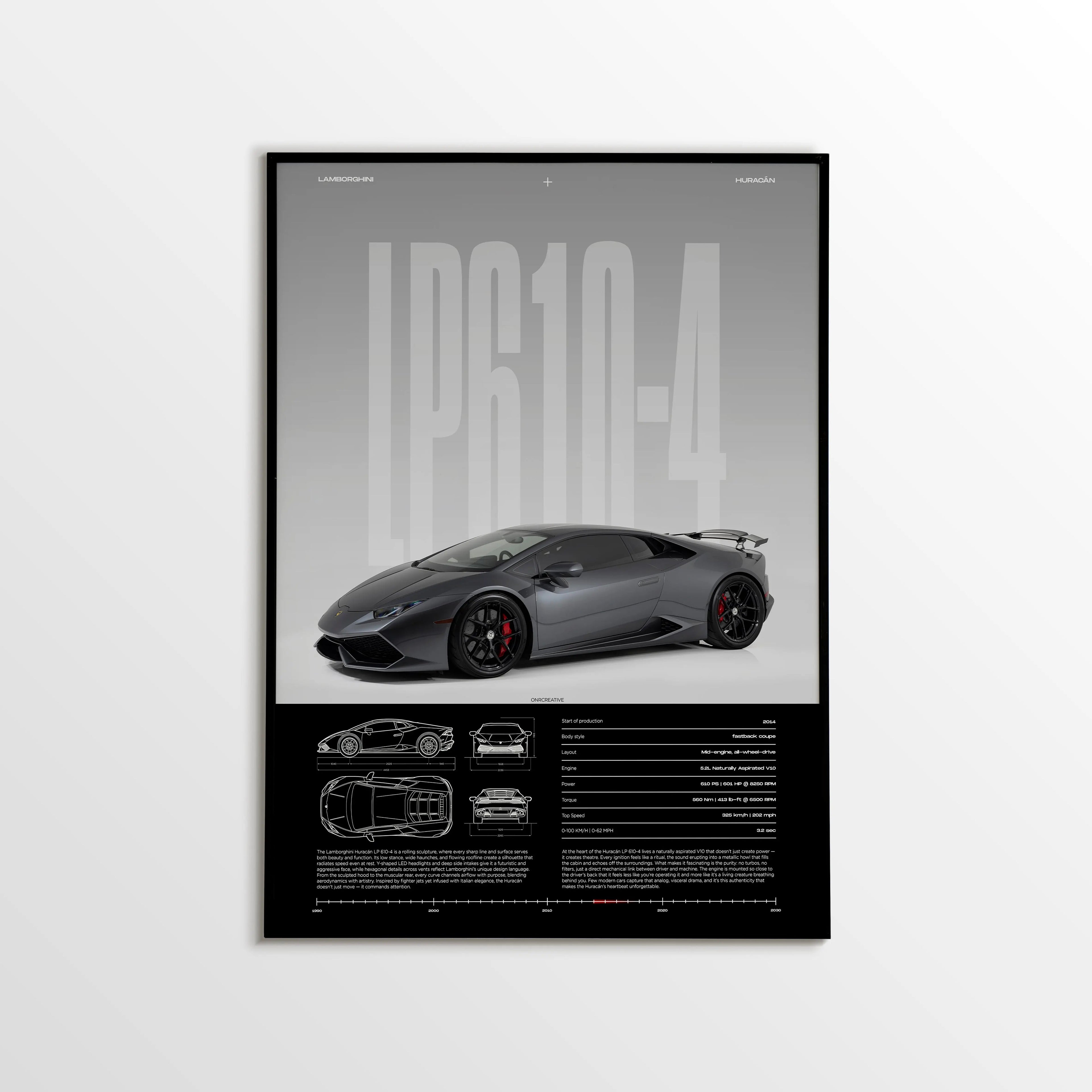 Lamborghini Huracan Car Poster - image 1