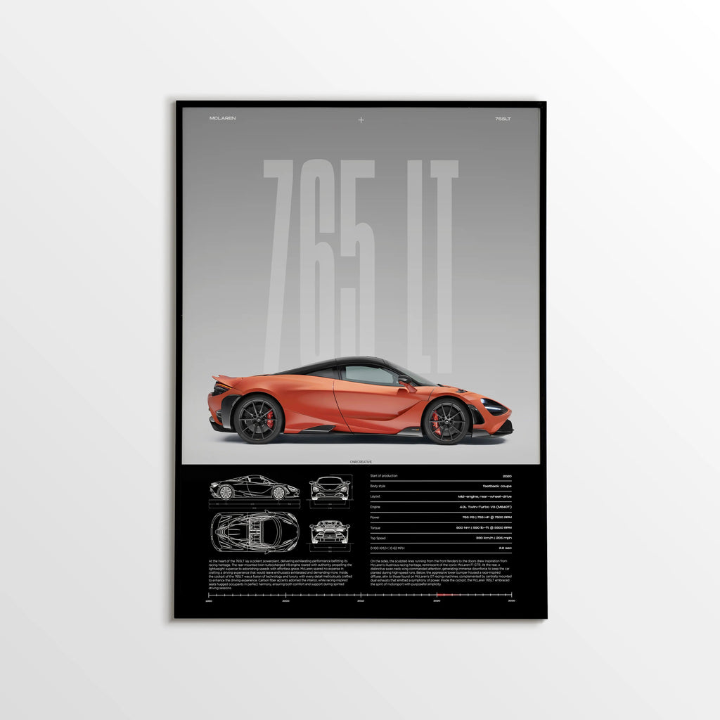 McLaren 765LT Car Poster - image 1