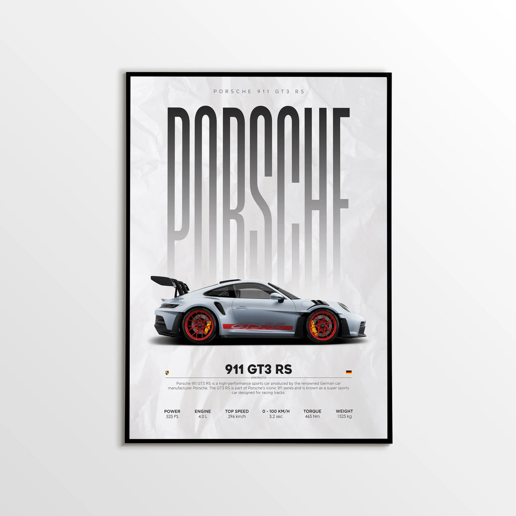 Porsche 911 GT3 RS Car Poster - image 1