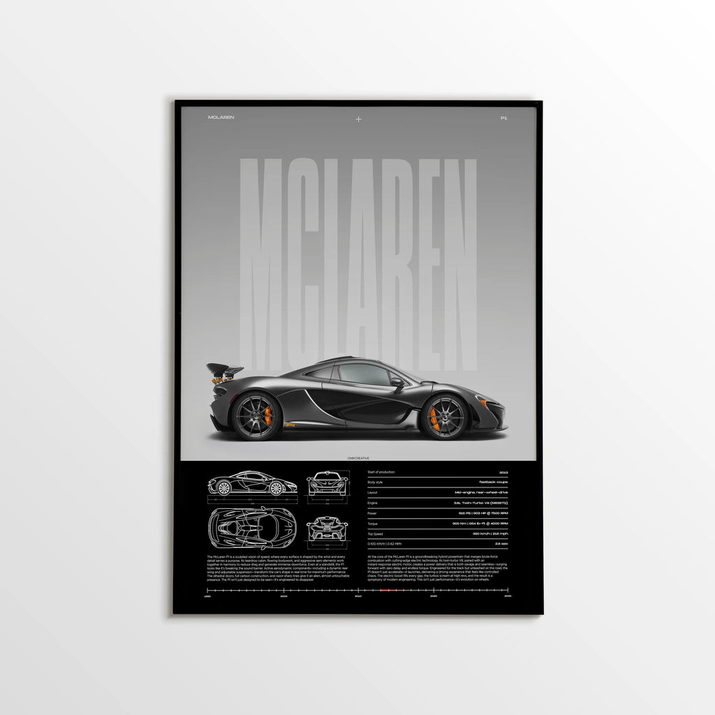 McLaren P1 Car Poster - image 1