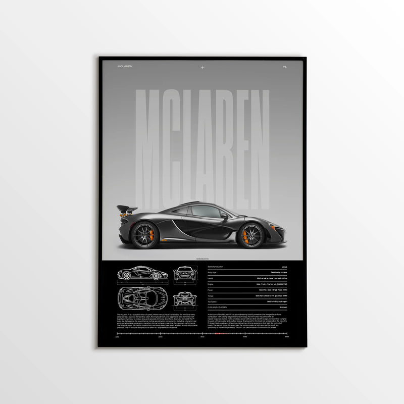 McLaren P1 Car Poster
