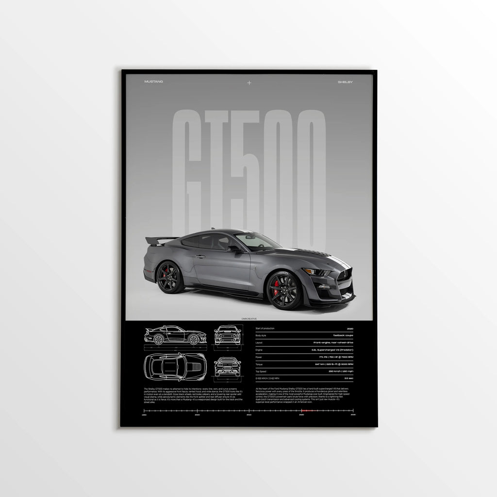 Ford Mustang Shelby GT500 Car Poster - image 1