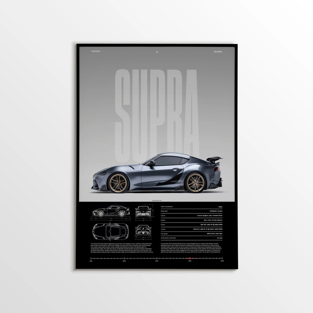 Toyota GR Supra Car Poster - image 1