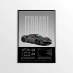 Ferrari 488 Pista Car Poster - image 1