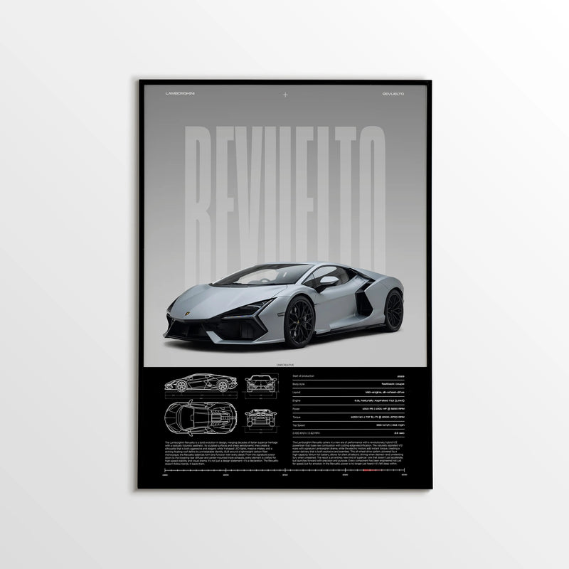 Lamborghini Revuelto Car Poster