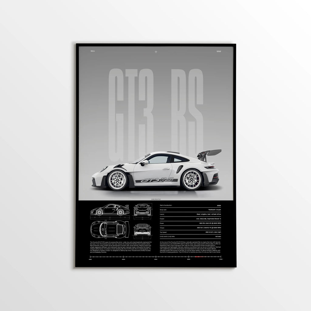 Porsche 911 GT3 RS Car Poster - image 1