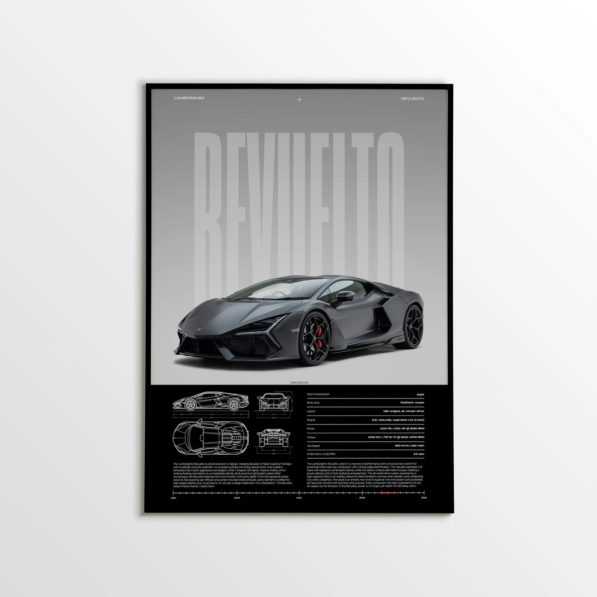 Lamborghini Revuelto Car Poster - image 1