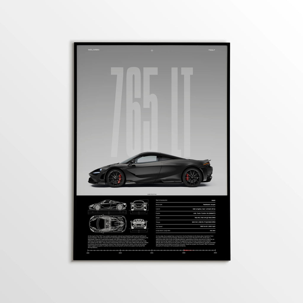 McLaren 765LT Car Poster - image 1