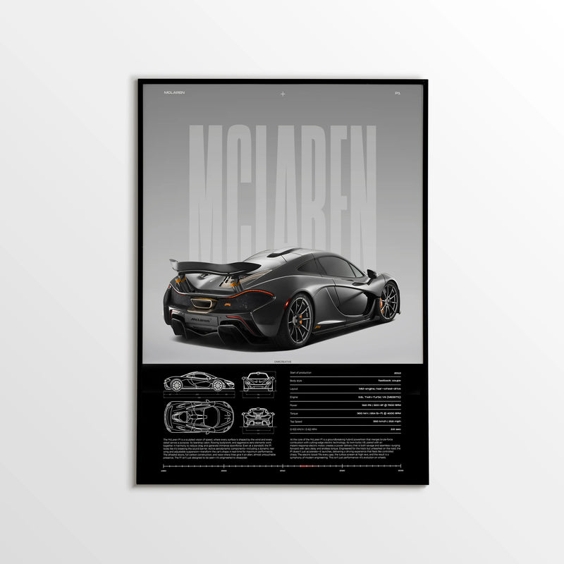 McLaren P1 Car Poster