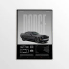 Dodge Challenger SRT Demon 170 Car Poster - image 1