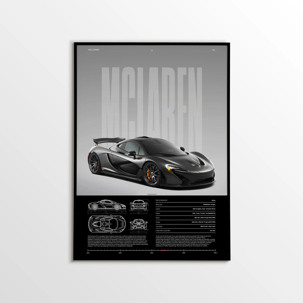 McLaren P1 Car Poster - image 1