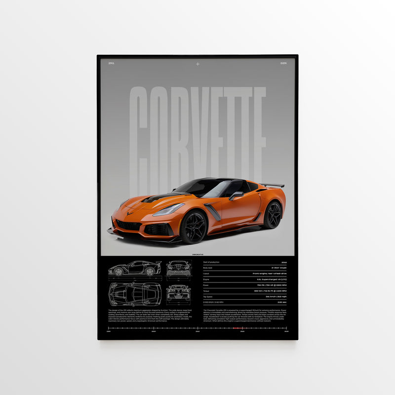 Chevrolet Corvette C7 ZR1 Poster