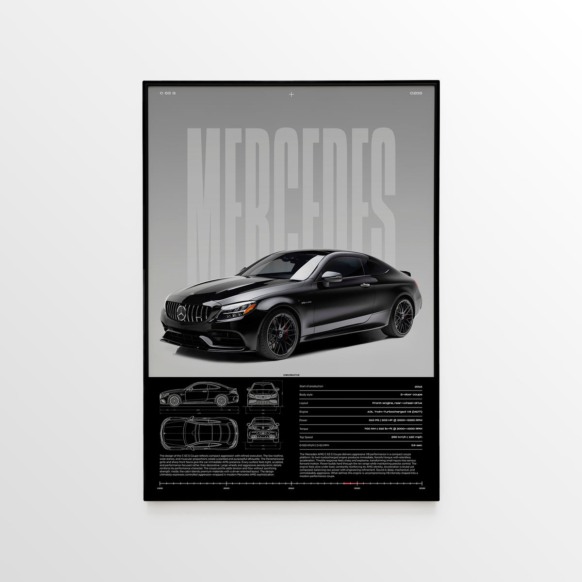 Mercedes-AMG C 63 S (C205) Poster - image 1