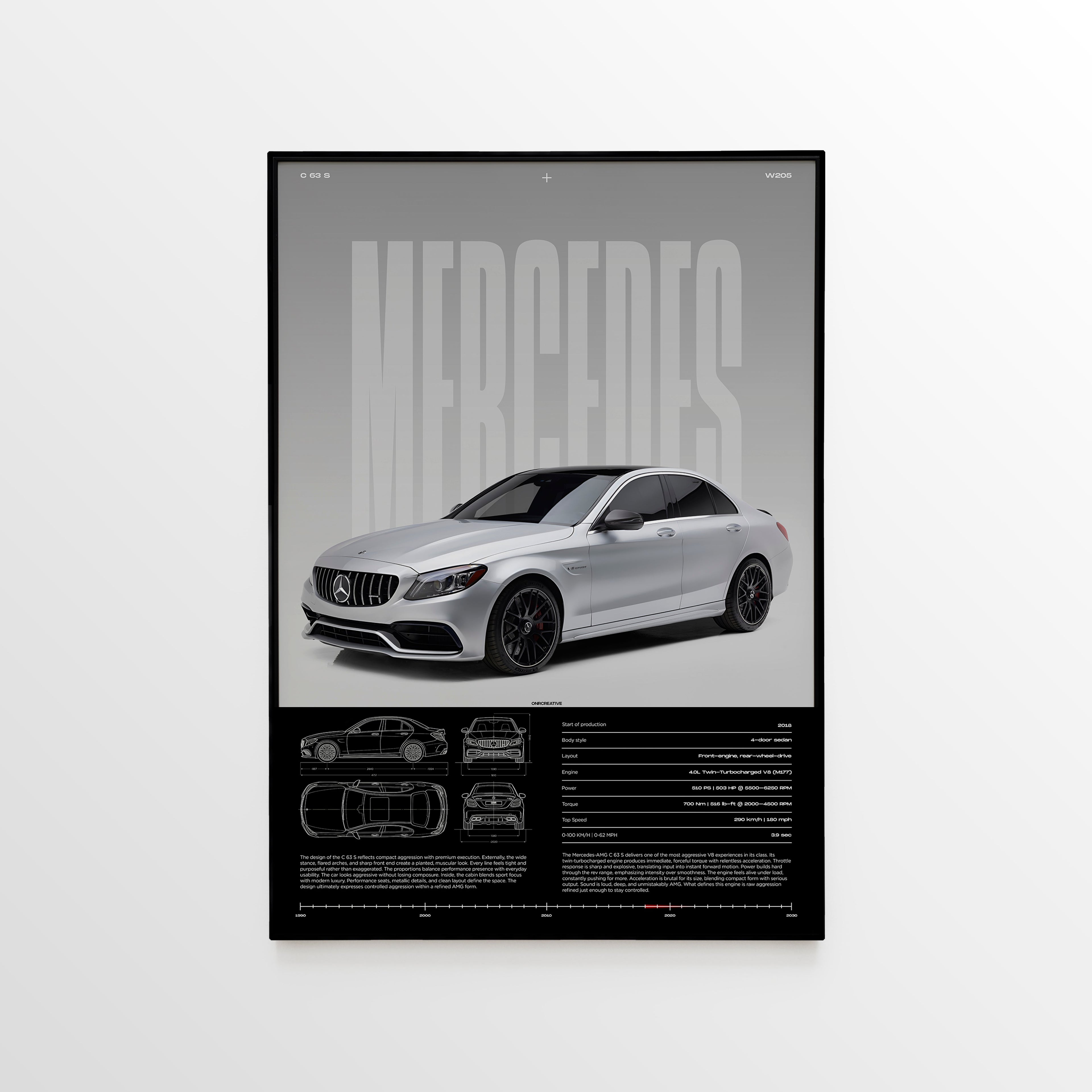 Mercedes-AMG C 63 S (W205) Poster - image 1