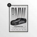 BMW M4 Competition G82 Car Poster - image 1