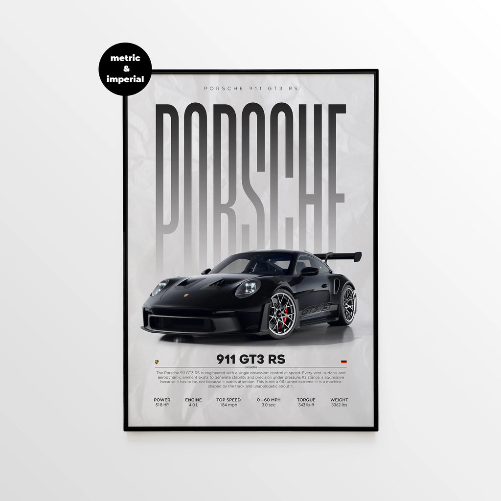 Porsche 911 GT3 RS Car Poster - image 1