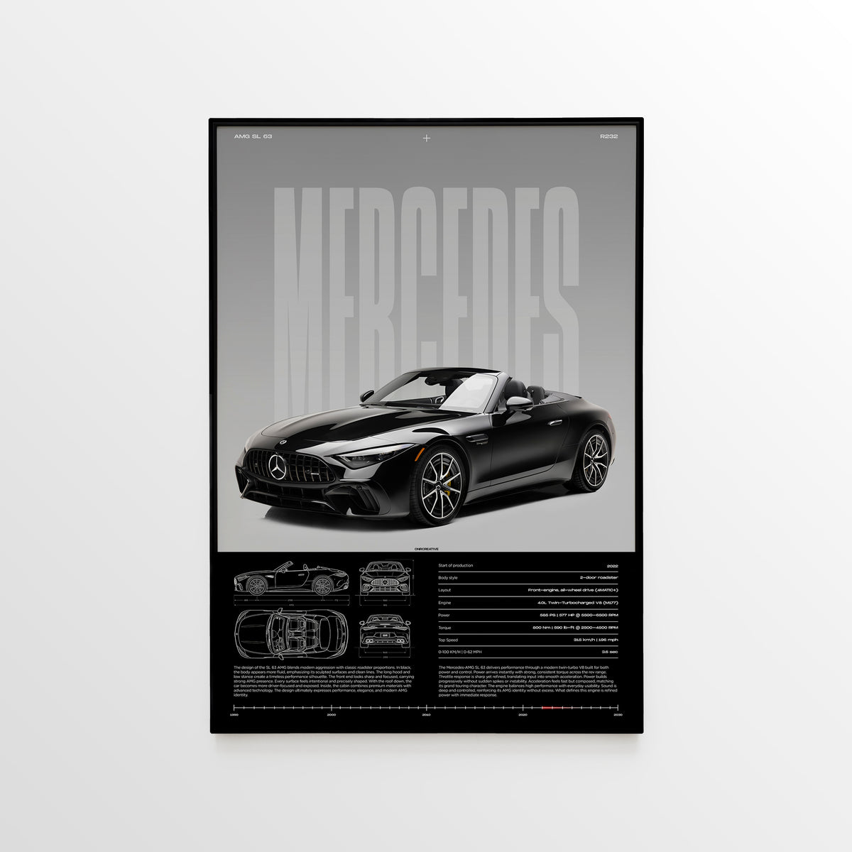 Mercedes-AMG SL 63 (R232) Poster - image 1