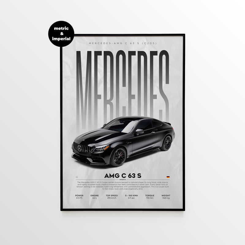 Mercedes-AMG C 63 S (C205) Poster