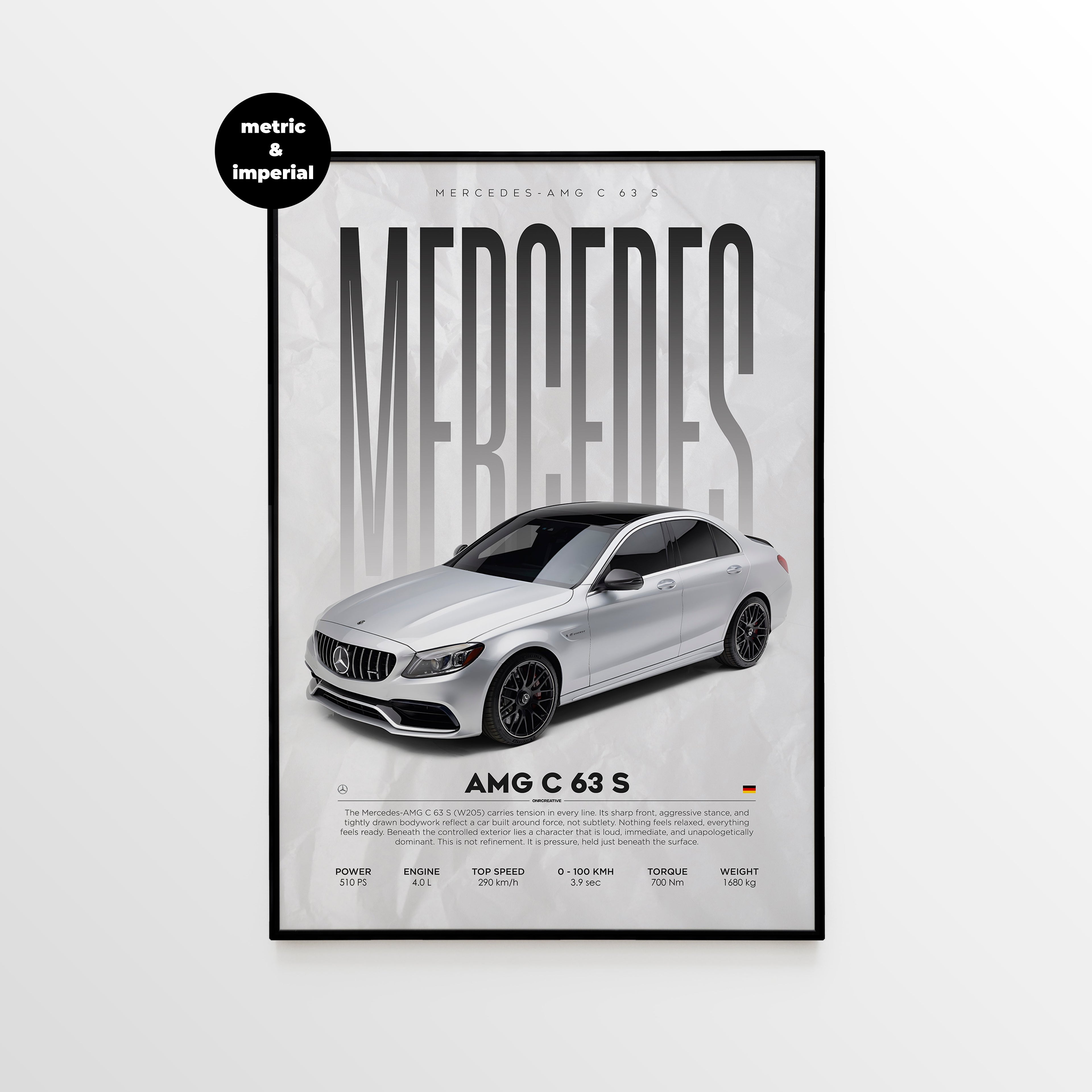Mercedes-AMG C 63 S (W205) Poster - image 1