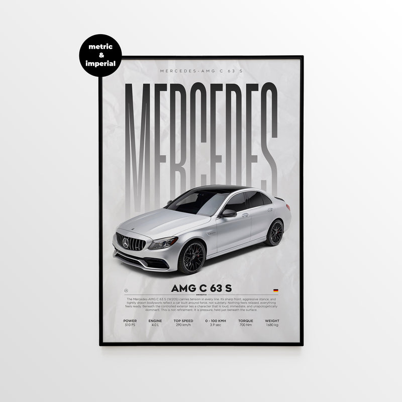 Mercedes-AMG C 63 S (W205) Poster
