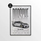 Porsche 911 GT3 RS 991.2 Weissach Package Car Poster - image 1