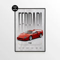 Ferrari F40 Car Poster - image 1