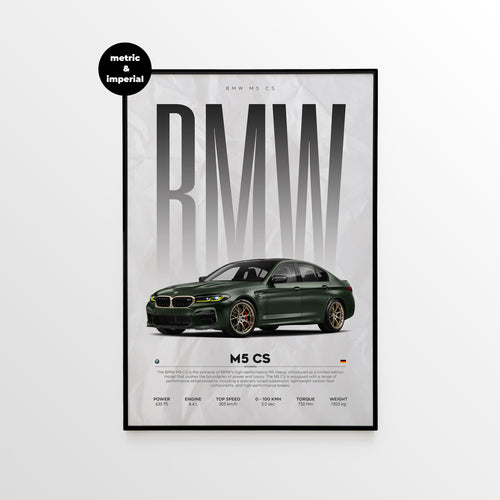BMW M5 CS Poster - image 1