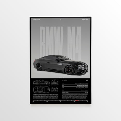 BMW M4 Competition (G82) Car Poster - image 1
