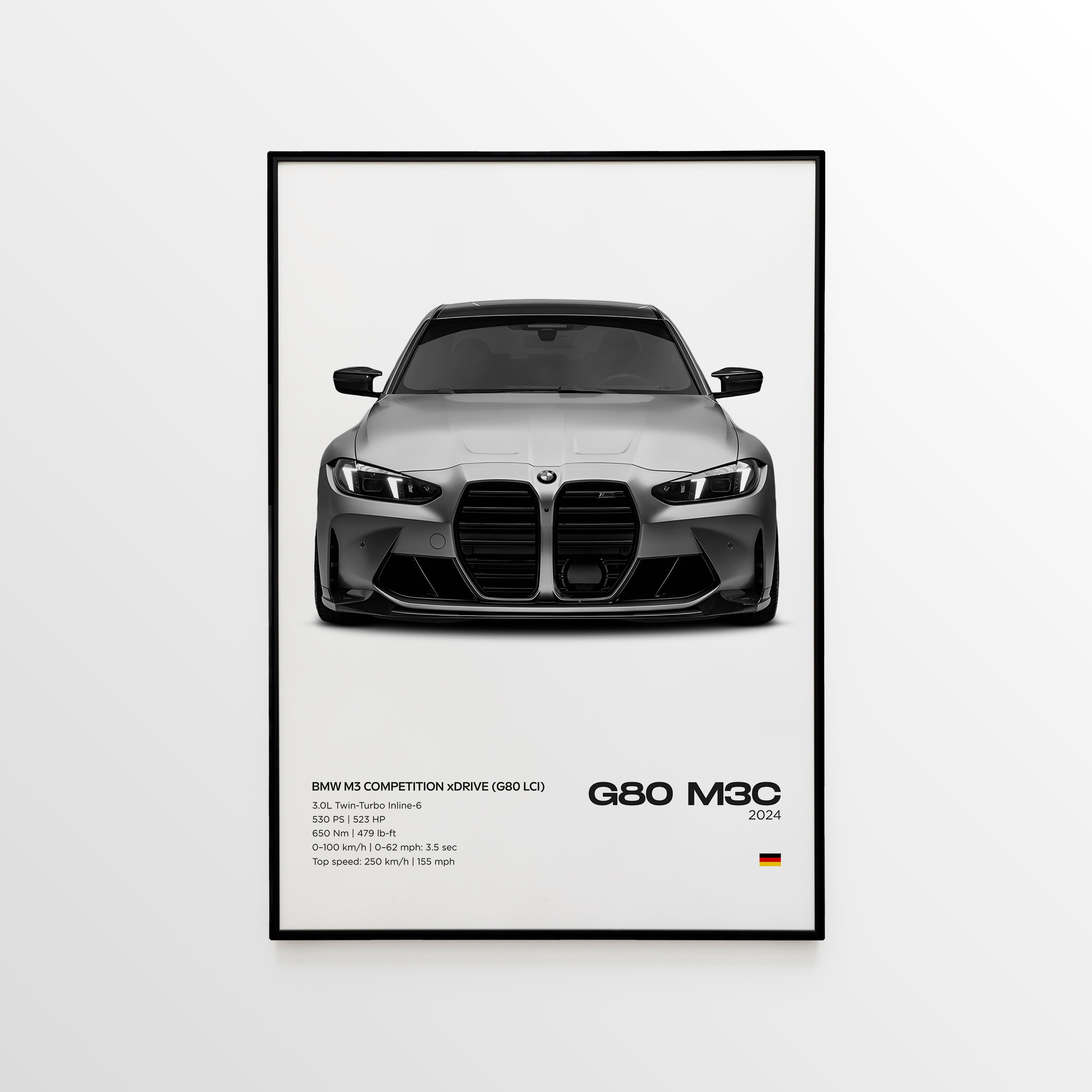 BMW G80 M3 Competition xDrive (G80 LCI) Poster - image 4