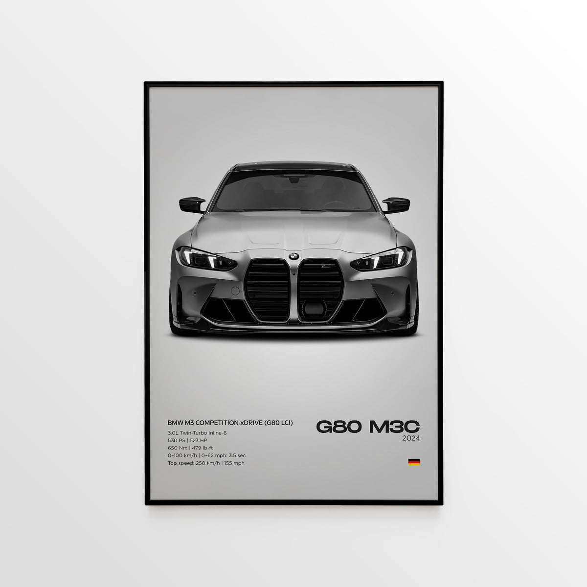 BMW G80 M3 Competition xDrive (G80 LCI) Poster - image 3